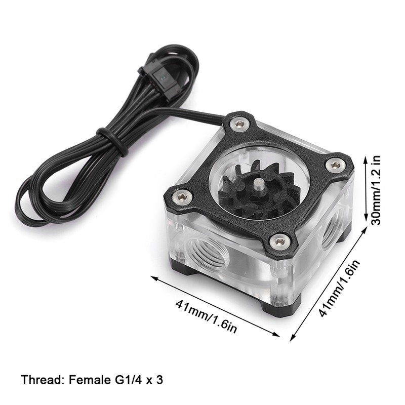 R3 RGB Colorful Computer WaterCooling Water Flow Meter G1/4 Female