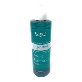 Eucerin Dermopure Clinical Gel Limpiador Facial y Corporal Purificante Reduce Exceso de Sebo Imperfecciones y Desobstruye Destapa Poros Reduce Espinillas o Comedones para Piel Sensible 400 Ml