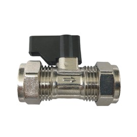 15mm Lever Operated Chrome Isolation Valve CxC