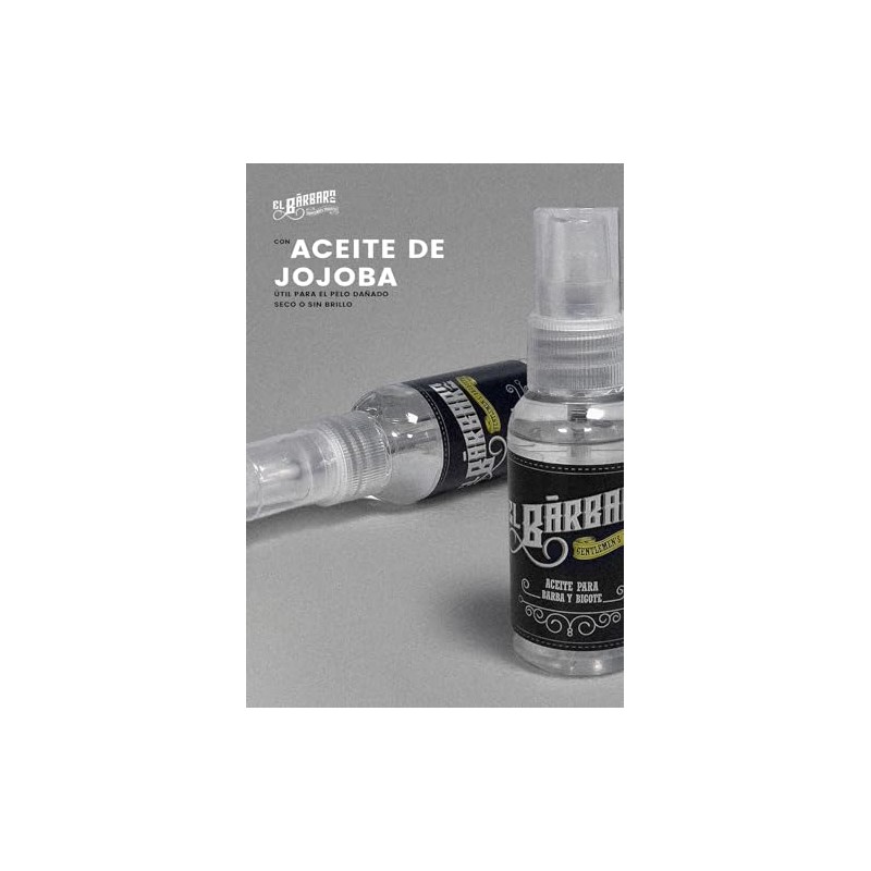 Aceite para Barba y Bigote, Con Aceite de Argán y