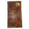 Custom Ariat Shriner Long Gator Print Leather Wallet
