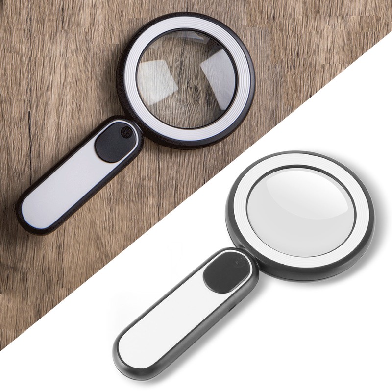 8X Rechargeable Magnifying Glass with Light 21Led 3 Mode Magnifying