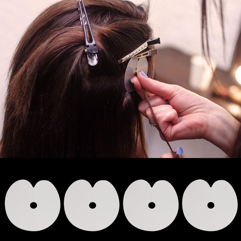 25Pcs Hair Extension Hair Extensions Circular Single Hole, Round Spacer