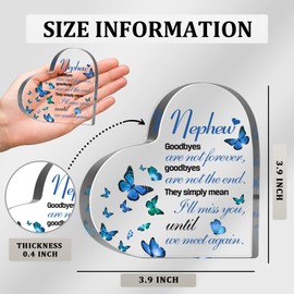 Sympathy Gifts for Loss of Loved One, Memorial Gifts for Loss of Nephew, In Memory of Nephew Plaque, Bereavement Condolences Grief Gifts, Funeral Remembrance Decor Ornament Sign