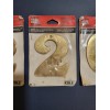 Cole Solid Brass 4" Tall House Numbers (NOS)