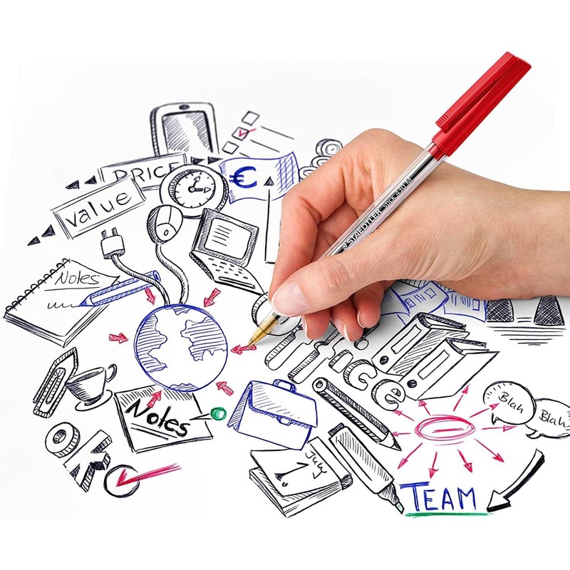 STAEDTLER Medium 0.5mm 430 M Stick Ballpoint Pens Writing Pen