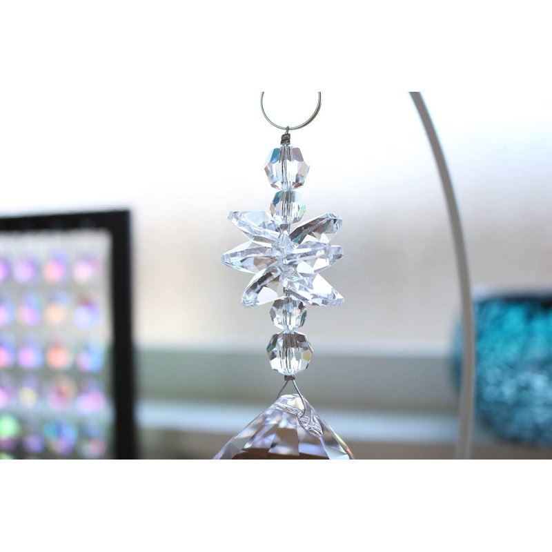 [Asfour] White Urthr Suncatcher with Stand Figurine Asphone Crystal