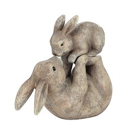 Jones home FO_29738 Some Bunny Loves You Ornament | 2pcs. 154g, Hat Duck 29.5cm