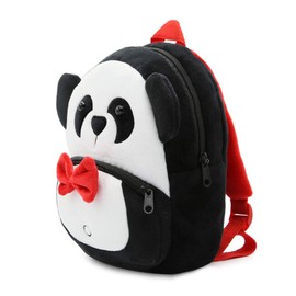 KISSOURBABY Children Toddler Preschool Backpack Plush Animal Cartoon Backpack Baby Kids School Satchel Travel Lunch Bags(Panda)