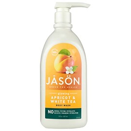Jason Natural Apricot and White Tea for Glowing Body Wash, Cruelty Free, Parabens Free, Sulfates, Phthalates and Petrolatum, 30 Ounce (Pack of 1)