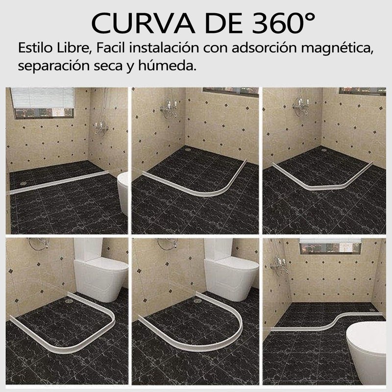 TYEGDAVD Barrera de Agua 2M, Presa de Agua para Ducha