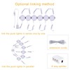 LED Under Cabinet Lighting Kit,6 Pack Linkable Puck Lights with