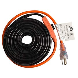 HYDRO MASTER Water Pipe Heating Cable Antifreeze Cable with Thermostat 18 Feet 126 W
