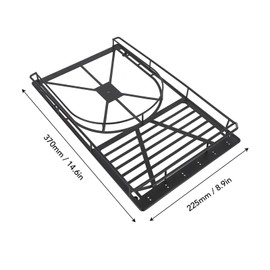 RC Roof Rack, Stylish Metal Roof Rack Tray in Pannier Rack Look for Axial SCX6 1/6 RC Crawler Car