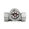 Stainless Steel Flow Indicator, 1/2 Inch Window Sight Glass Water