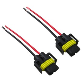 New Two Harness Wire Pigtail Female S H11 Head Light Low Beam Bulb Connector Fit for Nissan Leaf S Hatchback 2-Door Battery EV (EV/BEV) 2021