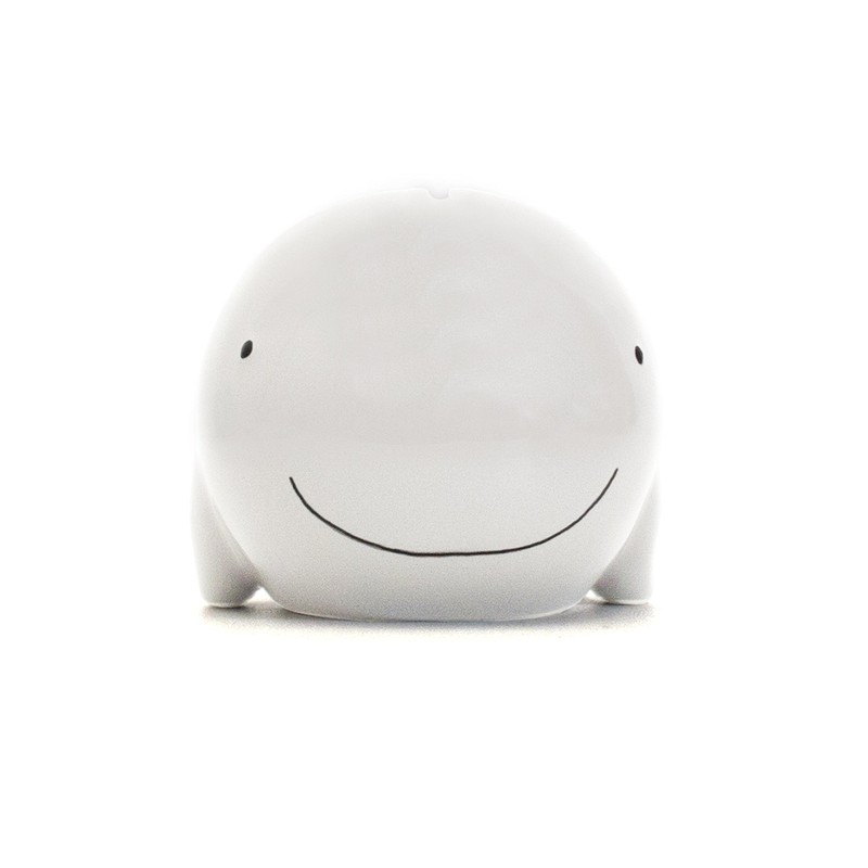 Child to Cherish Ceramic Whale Piggy Bank, White