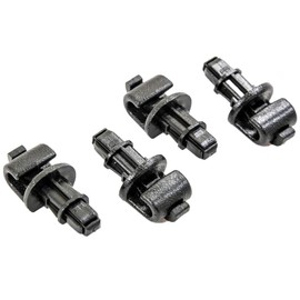 Ezzy Auto - Juego de 4 ganchos para puerta corredera, color negro para Honda Odyssey 2005-2010