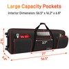 SNIGJAT 88 Key Keyboard Case with Wheels, Full Padded Piano