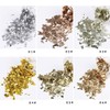 Kingsie 12 Colors Set Gold Aurora Glitter Hologram Gel Nail