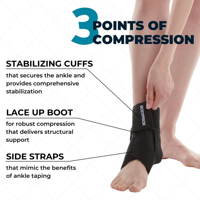 Ankle Brace for Women and Men, Lace Up Ankle Support