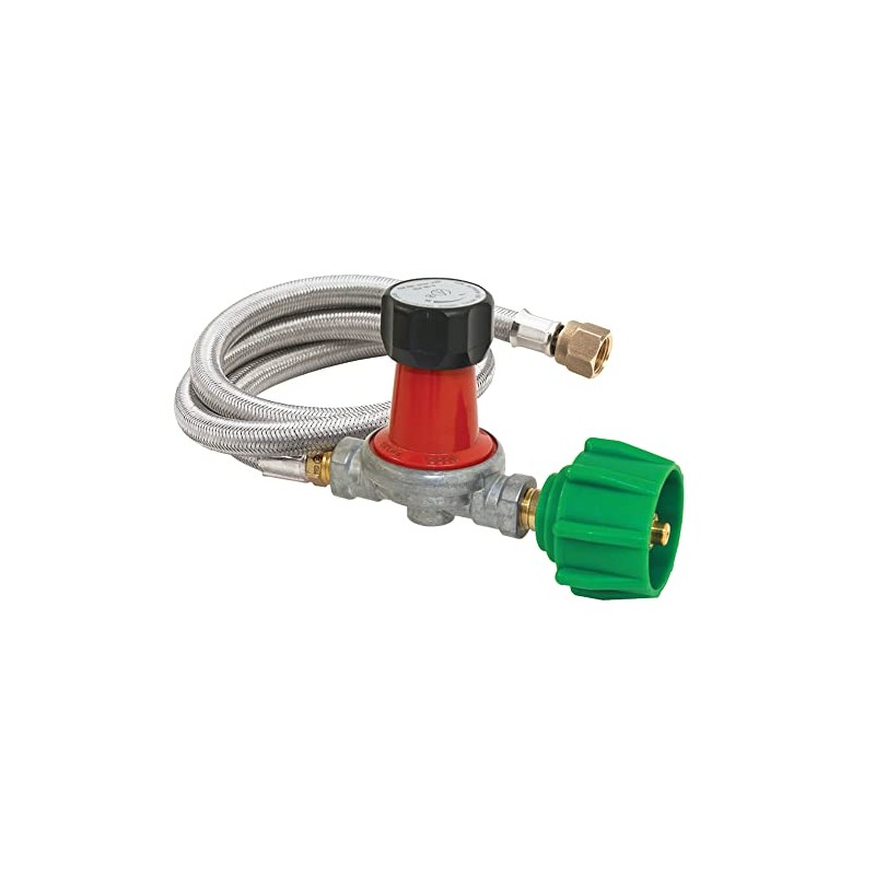 Bayou Classic Grill Connector Hose - Adjustable 0-30 PSI Regulator,