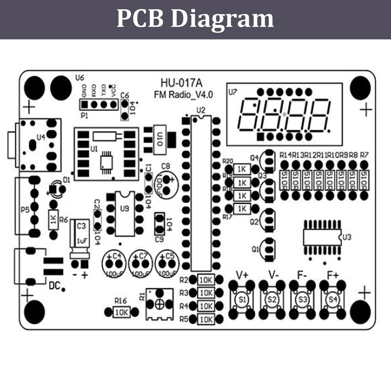 FM Radio Kit, Soldering Project Kits, DIY Electronics Kit FM