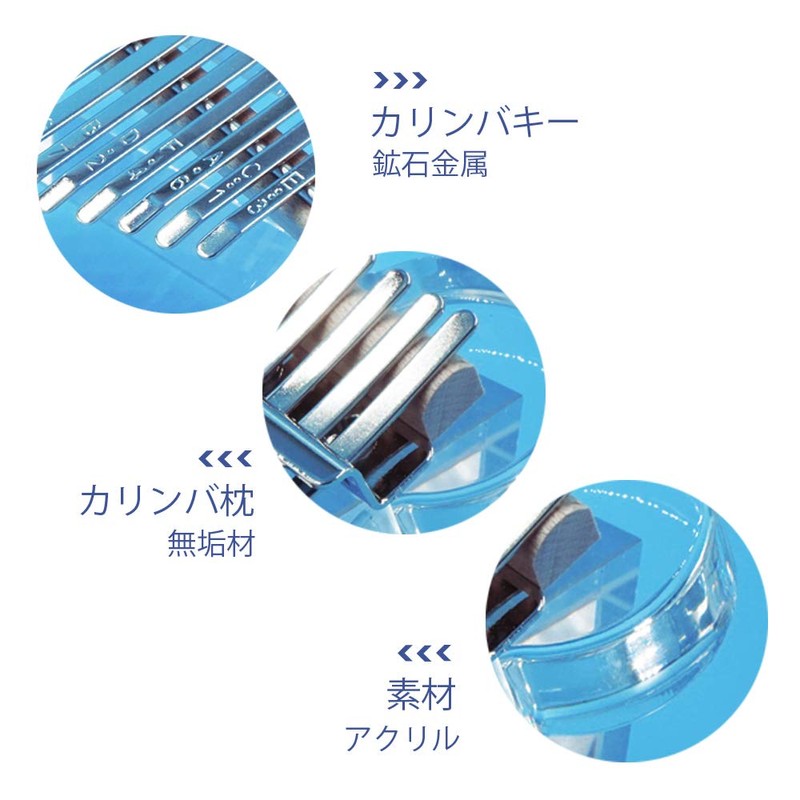 Anordsem 17 Key Kalimba Thumb Piano Clear Acrylic Material Bear