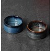 Small Ceramic Ashtray-2Pack, Ash Holder for Smokers 3-Inch (Gradient Blue)