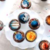 Blumomon Pack of 45 Galactic Planet Cupcake Toppers, Edible Astronomy