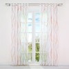 HongYa Pack of 1 Voile Curtains Transparent Curtain with Light