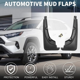 TUCKBOLD Mud Flap Splash Guard for Toyota RAV4 2009-2012 Durable | Front Side Mudflaps with Mount Accessor 1 Set