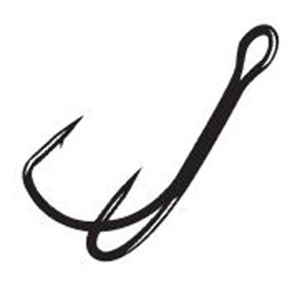 Gamakatsu Extra Wide Gap Frog Hook-3 Per Pack (Black, 3/0)
