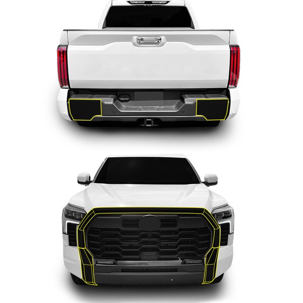 BOGAR TECH DESIGNS Front Grille Rear Chrome Delete Sticker Decal