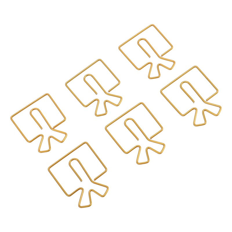 100PCS Funny Cute Paperclips Decorative Metal Small Journaling Paper Clamps