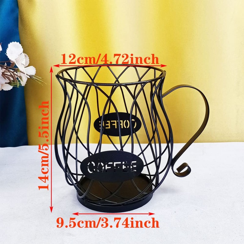 WEIWUXIAN Coffee Cup Storage Basket Coffee Capsule Storage Basket Coffee