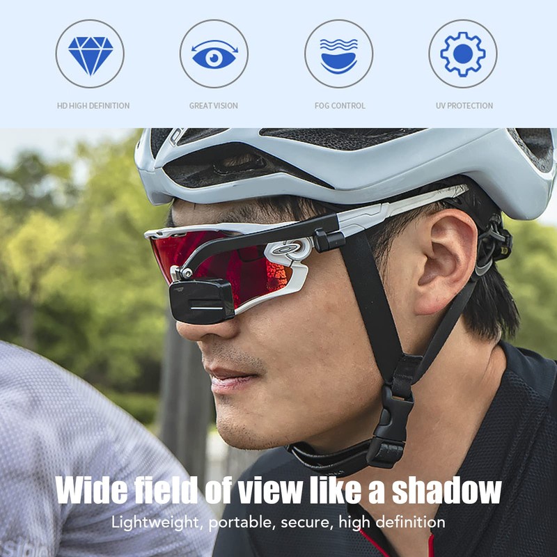 Espejo para Casco de Bicicleta, Espejo Retrovisor para Casco de