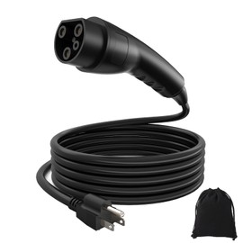 EV Golf Cart Charger Power Cord Factory Replacement 120V Replaces OEM # 2.04.0620.& 1 Canvas Storage Bag