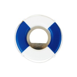 NKlaus Bottle Opener Lifebuoy Blue/White 7cm - Nautical Retro Decoration 16061