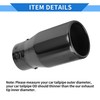 VekAuto 1 Pc Exhaust Tip 1.8" - 3.0" Inlet 3.9"