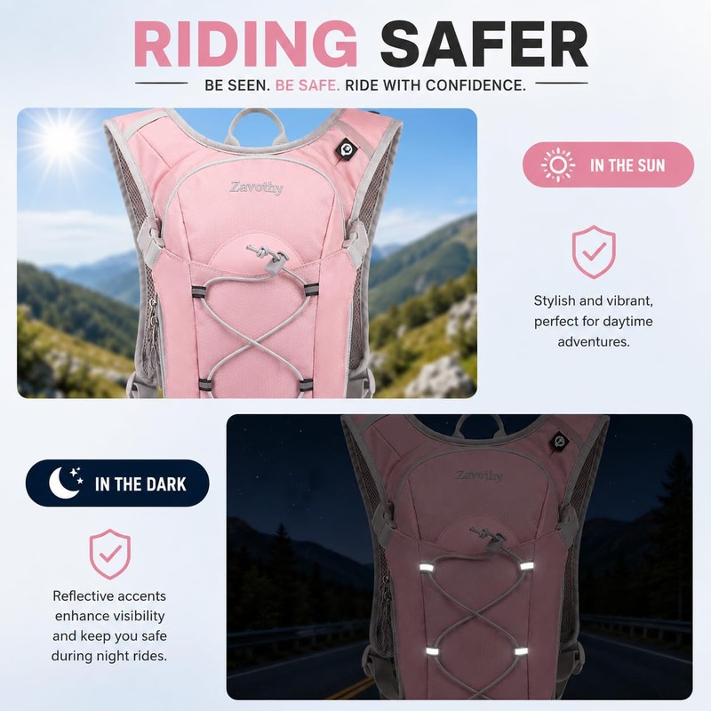 Zavothy Hydration Backpack with 2L Water Bladder, Lightweight Hydration Pack