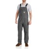 Carhartt Men's Rugged Flex Relaxed Fit Canvas Bib Overall-Gravel-44 x