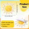 Eersida 24pcs Bohemian Sun Sticky Notes Self Adhesive First Trip