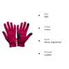 eGlove EQUEST Grip PRO Leather Touchscreen Riding Gloves, red, xxs