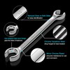 DURATECH Flare Nut Spanner Set, Double End Open Ring Spanner