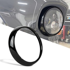 psler Motorcycle 7" Headlight Lamp Trim Ring Cover Headlight Assembly Fit for Touring Road King Electra Glide Street Glide Tri Glide FLHT FLHR