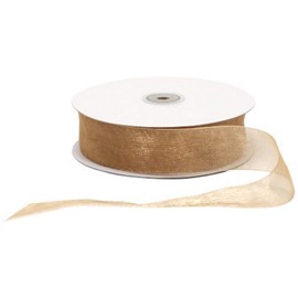 Berwick Offray LLC 796090 Simply Sheer Asiana Ribbon - 1-1/2" W X 100 yd - Gold Ribbon