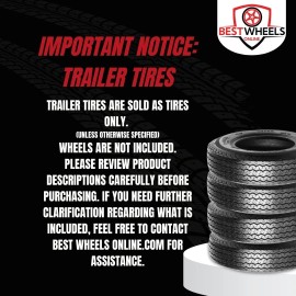 Hi Run 1 Hi Run JK42 Trailer ST205/75R15/8 8-Ply 107L Tire 2057515 205 75 15