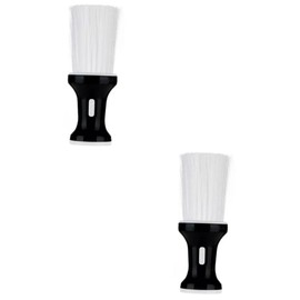 Beavorty 2 Pcs Barber Brush Hairdressing Brush Flat Shape Salon Tools Barber Duster for Fiber Hair Made Easy