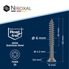 NietFullThings Stainless Steel Wood Screws 6 x 40, 25 Pieces,